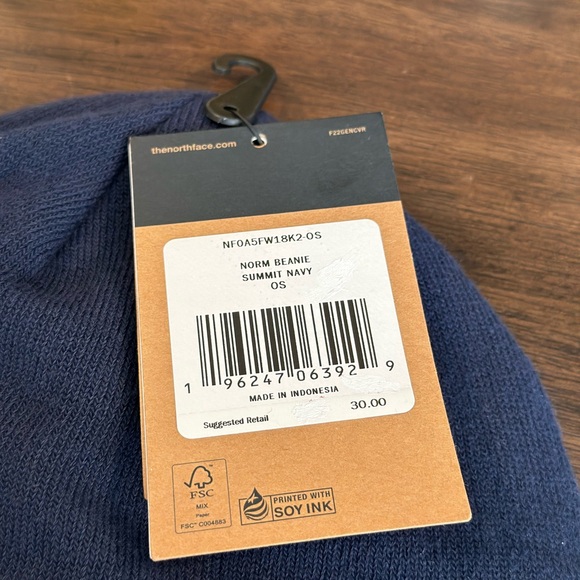The North Face Navy Knit Beanie - Picture 2 of 3